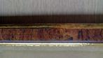 Bruin houten glazen frame, vergrootglasstijl en gouden rande, Huis en Inrichting, Ophalen, Zo goed als nieuw, Hout