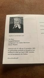 Schoolhoofd, Enlèvement ou Envoi, Image pieuse