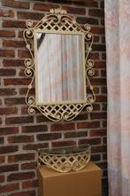 Smeedijzeren spiegel + console, Ophalen, Zo goed als nieuw