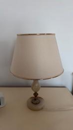 Antieke tafellamp met marmeren voet (2 stuks), Ophalen, Zo goed als nieuw