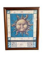 Houten kader met afbeelding - Zon, Ophalen, Gebruikt, Hout