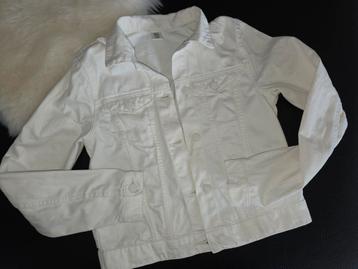 Witte jeansvest / jeansjas in maat 152 NIEUW  beschikbaar voor biedingen