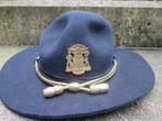 Amerikaanse politie trooper hoed met embleem origineel apart, Verzamelen, Militaria | Algemeen, Ophalen of Verzenden