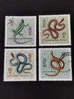 Pologne 1963 - reptiles - serpents - lézard, Animal et Nature, Affranchi, Enlèvement ou Envoi