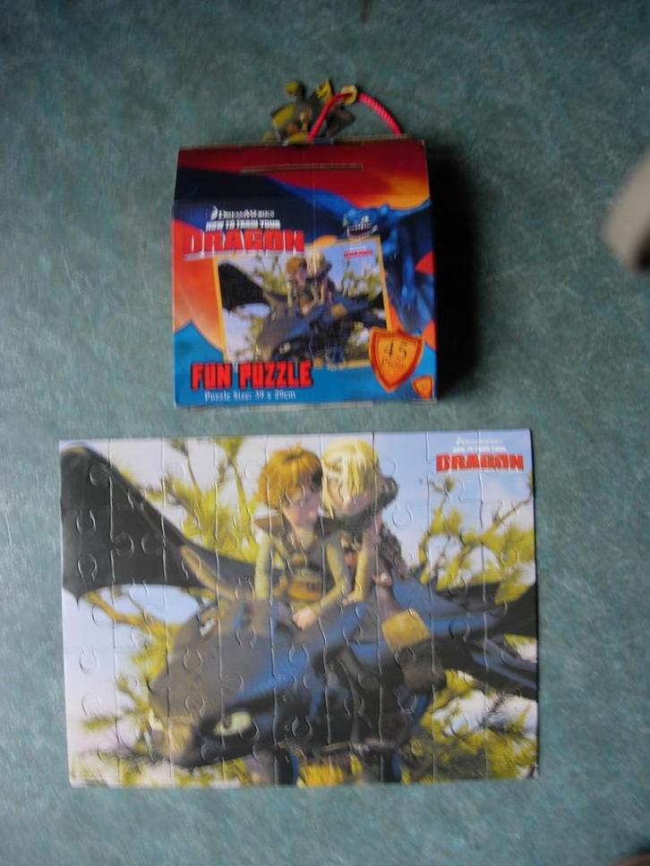 Puzzle Hoe tem je een draak, Kinderen en Baby's, Speelgoed | Kinderpuzzels, Gebruikt, 2 tot 4 jaar, 10 tot 50 stukjes, Ophalen of Verzenden