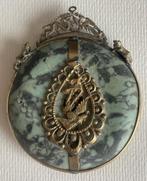 Amulette jade et bronze, Chine, fin dynastie Qing, Enlèvement ou Envoi