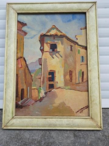 Huile sur panneau signe vandervelden beschikbaar voor biedingen