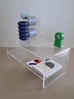 Vintage plexi tafeltje - Michel Dumas  Roche Bobois, 1970s, Ophalen, Minder dan 45 cm, Kunststof, Gebruikt