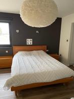 Bed (160 x 200) en nachtkastjes van het merk Musterring, Huis en Inrichting, Ophalen, Gebruikt, Bruin, 210 cm