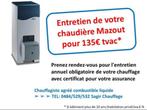 chauffagiste entretien chaudière mazout 135€ TVAC*, Enlèvement ou Envoi