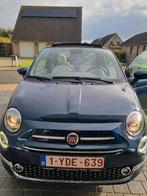 Fiat 500C Hybride 1.0 blauw 2021, Auto's, Voorwielaandrijving, Cabriolet, Leder en Stof, 3 cilinders