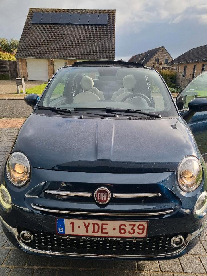 Fiat 500C Hybride 1.0 blauw 2021, Auto's, Fiat, Particulier, 500C, ABS, Adaptive Cruise Control, Airbags, Airconditioning, Android Auto