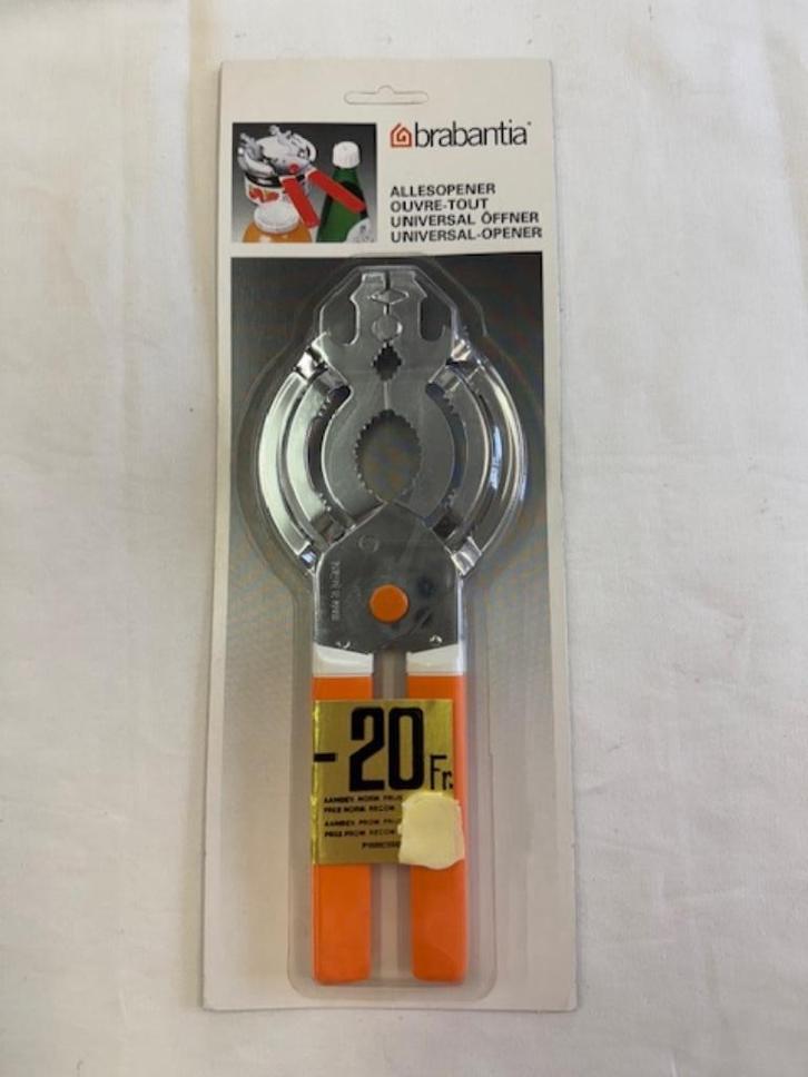 Vintage allesopener van Brabantia - kleur oranje, Verzamelen, Retro, Huis en Inrichting, Ophalen