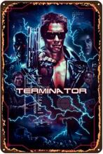 Metalen reclamebord Terminator - retro vintage mancave, Verzamelen, Ophalen of Verzenden, Nieuw, Reclamebord