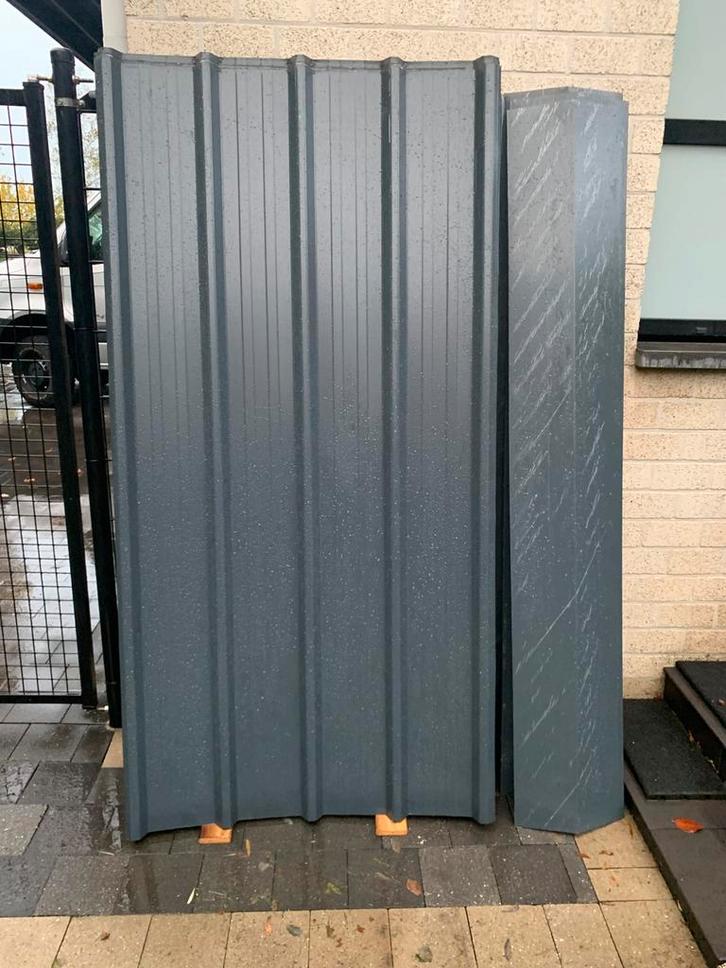 Gegalvaniseerde dakplaten+nokken (nooit gebruikt geweest), Tuin en Terras, Bergingen en Tuinkasten, Zo goed als nieuw, Ophalen