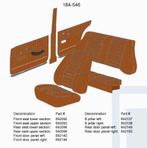 Volvo Bekleding Amazon 4D B stijl paneel Links bruin 1966-19, Ophalen of Verzenden, Nieuw, Volvo