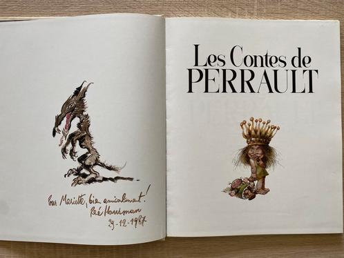 Les contes de Perrault + dédicace couleur Haussman, Boeken, Stripverhalen, Zo goed als nieuw