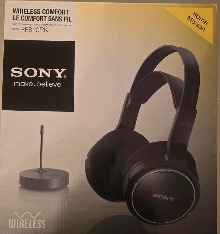 Sony MDR-RF810RK, Audio, Tv en Foto, Hoofdtelefoons, Zo goed als nieuw, Sony, Draadloos, Ophalen