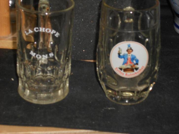 Bierglazen.Lowenbrau.Kulmbacher.Henninger Brau.D 77, Verzamelen, Biermerken, Zo goed als nieuw, Glas of Glazen, Overige merken