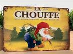 Metalen reclamebord La Chouffe, Ophalen of Verzenden, Nieuw, Reclamebord, Plaat of Schild
