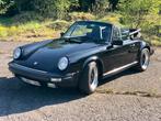 Porsche 3.2 Cabrio G50 1987, Auto's, Porsche, Zwart, Cabriolet, Zwart, Leder