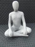 statue bonhomme méditation en polystone gris , nouveau !, Pierre, Abstrait, Enlèvement ou Envoi, Neuf