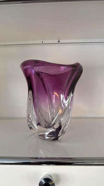 Val Saint-Lambert & René Delvenne kristallen vaas. beschikbaar voor biedingen