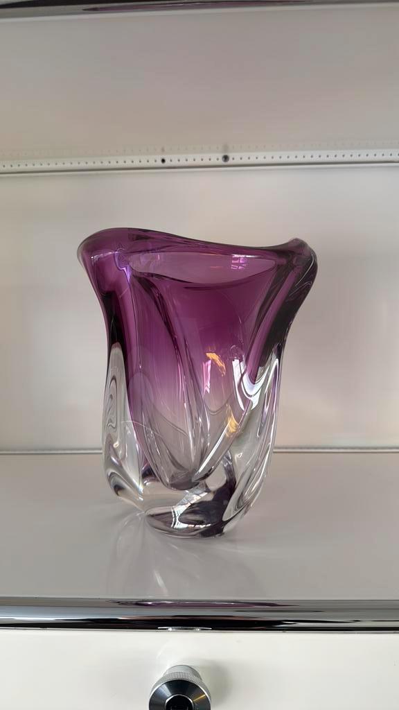 Val Saint-Lambert & René Delvenne kristallen vaas., Antiek en Kunst, Antiek | Glaswerk en Kristal, Ophalen