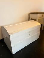 Mooie brocante witte houtenkist 48 x 80 x 47, Ophalen, Minder dan 50 cm, Gebruikt, 50 tot 100 cm