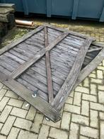 9 stuks 180x180 met 2 poorten en eikenbalken, Tuin en Terras, Schuttingen, Ophalen, Gebruikt