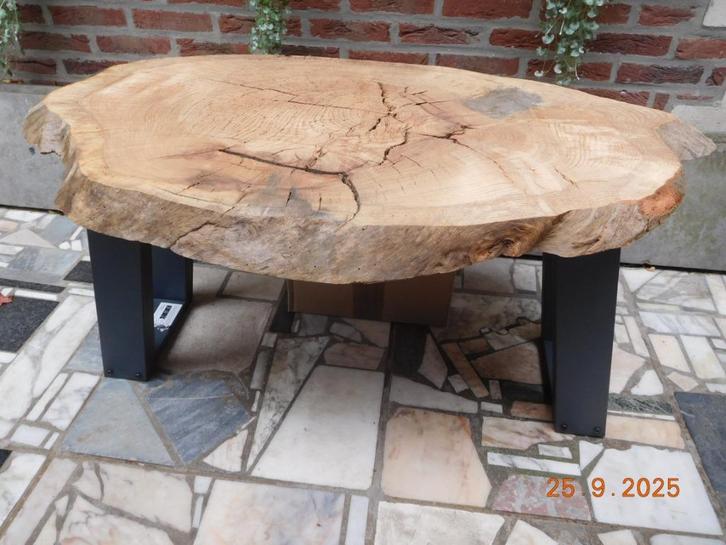 salontafel, Huis en Inrichting, Tafels | Salontafels, Zo goed als nieuw, Minder dan 50 cm, Minder dan 50 cm, 50 tot 100 cm, Ovaal
