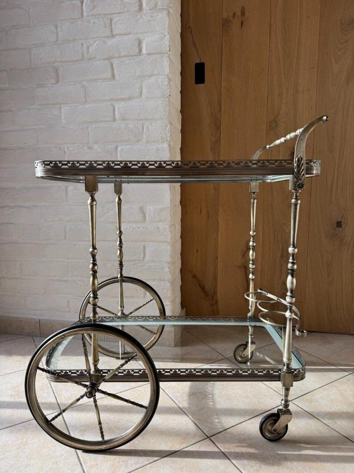 Authentieke serveerwagen/barkar, Huis en Inrichting, Barren, Gebruikt, Ophalen