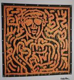 Litho de Keith Haring 70 x 50 cm, limitée, tamponnée,, Antiquités & Art, Enlèvement ou Envoi