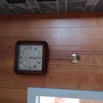 Wandklok met gewichten van Duitse Junghans, perfect in orde, Antiek en Kunst, Ophalen