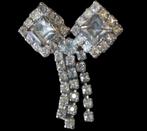vintage strass broche., Bijoux, Sacs & Beauté, Broches, Enlèvement ou Envoi, Utilisé