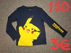 Pokemon twee nieuwe longsleeves 110, Neuf, Garçon, Enlèvement ou Envoi, Pokemon