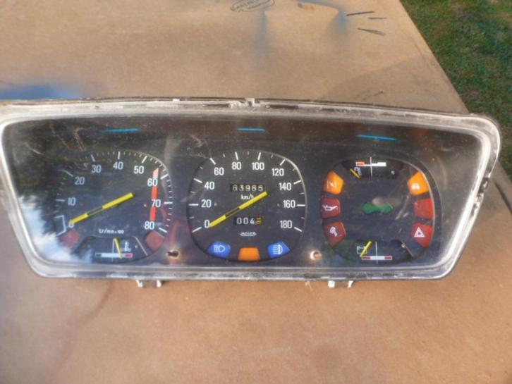 Renault 12 TS: Snelheidsmeter + CPT-ronde: Jaeger, Auto-onderdelen, Dashboard en Schakelaars, Renault, Gebruikt, Ophalen of Verzenden