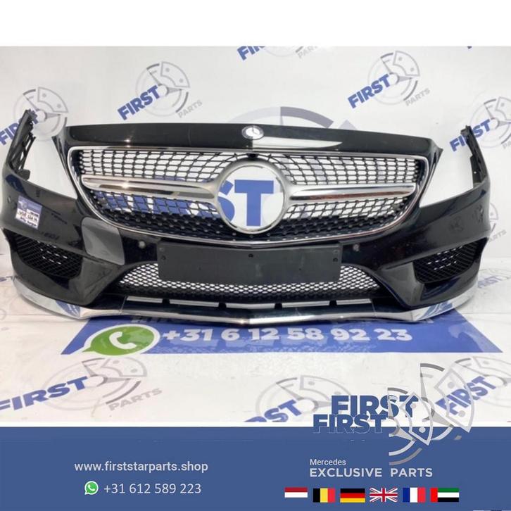 W218 FACELIFT CLS AMG VOORBUMPER COMPLEET + DIAMOND GRIL 201, Auto-onderdelen, Carrosserie, Bumper, Mercedes-Benz, Voor, Gebruikt