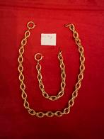 18k gouden halsketting en armband, Ophalen, Zo goed als nieuw, Goud, Goud
