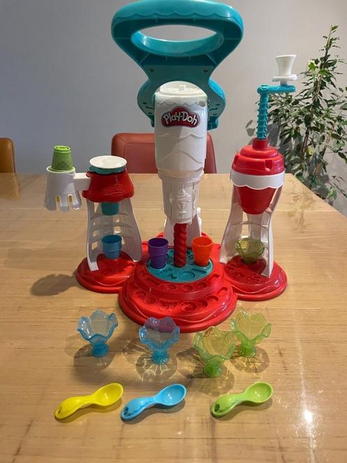 play doh ijsjesmachine + alfabet + cijfers + koekjes bakken, Kinderen en Baby's, Speelgoed | Educatief en Creatief, Gebruikt, Knutselen