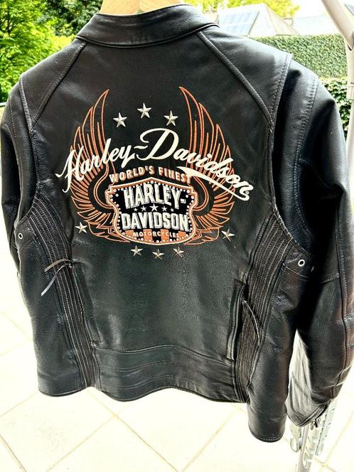 Harley Davidson lederen damesjas en kleding, Motoren, Kleding | Motorkleding, Jas | leer, Dames, Tweedehands, Ophalen