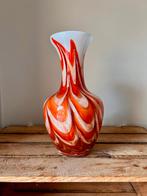 Retro space age opaline vaas stijl Moretti Empoli, Antiek en Kunst, Ophalen of Verzenden