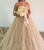 beige trouwkleding, Ophalen, Zo goed als nieuw, Beige
