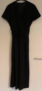 Zwarte midi broekjurk - korte mouwen, Kleding | Dames, Jumpsuits, Maat 38/40 (M), Zwart, Nieuw, Ophalen of Verzenden