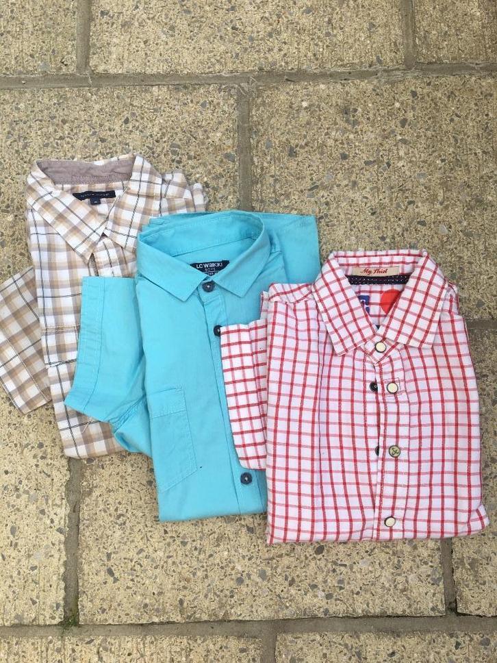 Hemden jongen chemises garcon 140 10, Kinderen en Baby's, Kinderkleding | Maat 140, Zo goed als nieuw, Jongen, Overhemd of Blouse
