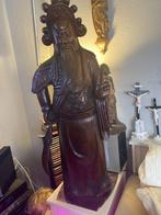 Pallisander beeld van krijgsheer Guan Yu, 110 cm 49 kg, Huis en Inrichting, Woonaccessoires | Boeddhabeelden, Ophalen, Gebruikt