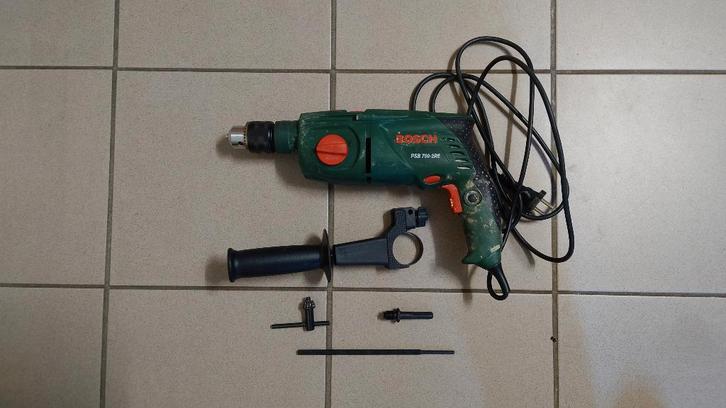 Slagboormachine Bosch PSB 700-2 RE, Doe-het-zelf en Bouw, Gereedschap | Boormachines, Gebruikt, Boormachine, 600 watt of meer