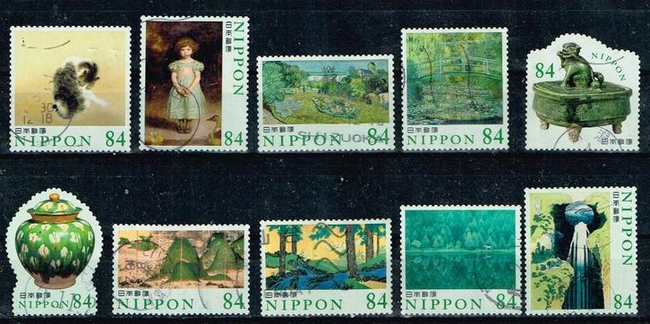 Postzegels uit Japan - K 5280 - kunst 3e serie, Postzegels en Munten, Postzegels | Azië, Gestempeld, Oost-Azië, Verzenden