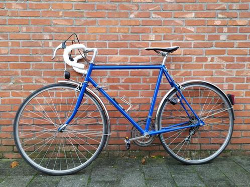 Retrokoersfiets, Fietsen en Brommers, Fietsen | Racefietsen, Zo goed als nieuw, 10 tot 15 versnellingen, 28 inch, Staal, 53 tot 57 cm