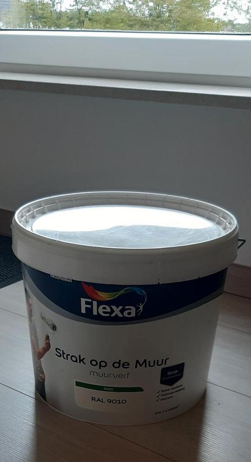 Flexa ( Levis ) Strak op de Muur verf mat RAL9010 - 10 liter, Bricolage & Construction, Peinture, Vernis & Laque, Neuf, Peinture
